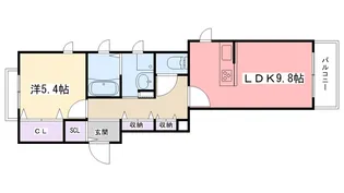 兵庫県西宮市上甲子園2【マンション】の間取り
