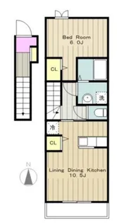 サン・ミルキII【2階】の間取り