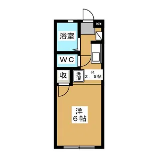 リヴェール山手【2階】の間取り