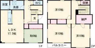 北海道恵庭市恵み野北7【一戸建】の間取り