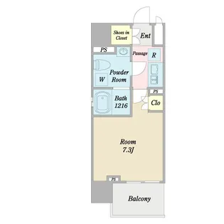 プライマル西大島小名木川【3階】の間取り