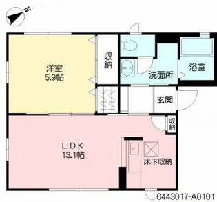 シャルマンI【1階】の間取り