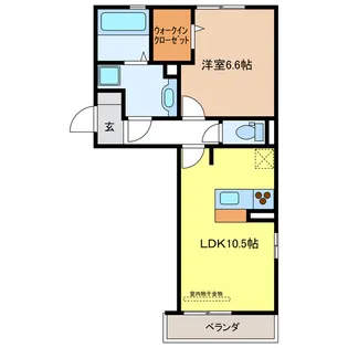 岐阜県岐阜市本荘西3【アパート】の間取り