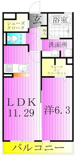ボヌールメゾン【2階】の間取り