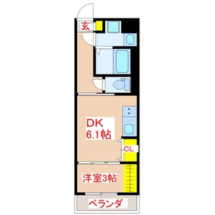 laki-ala【3階】の間取り