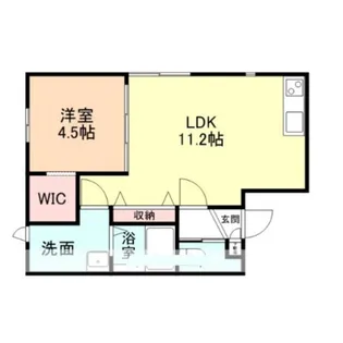 リフージョ粟島【2階】の間取り