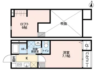 セラヴィ小田原【2階】の間取り