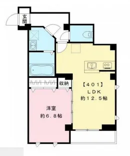 レザン池上【4階】の間取り