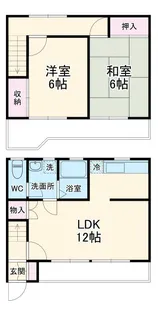 千葉県松戸市大橋【一戸建】の間取り
