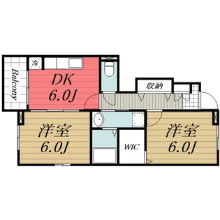 千葉県成田市久住中央3【アパート】の間取り