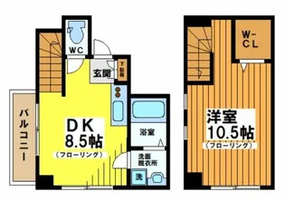 レジデンスミヤビ【2階】の間取り