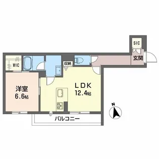 シャーメゾン カームヴィラ【2階】の間取り