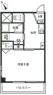 門前仲町杉田ビル【4階】の間取り