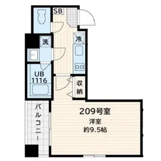 サンフィールド西荻窪【2階】の間取り