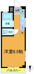 1Rの間取り画像