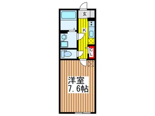 クライムスズヤ【1階】の間取り