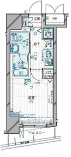 東京都目黒区下目黒1【マンション】の間取り