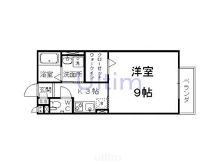 1Kの間取り画像