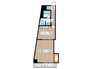 八本松セントラルハウス【3階】の間取り