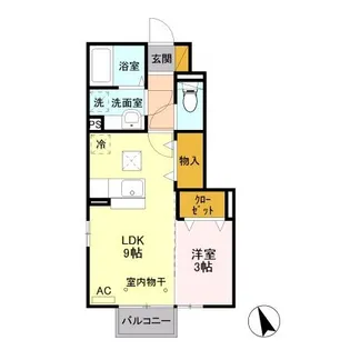 エスプリ メール A【1階】の間取り