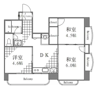東京都墨田区吾妻橋1【マンション】の間取り