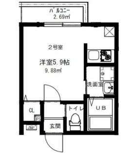リマーサ大井町【3階】の間取り