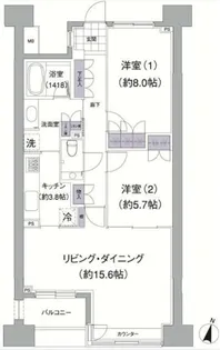 アビティ目黒【5階】の間取り