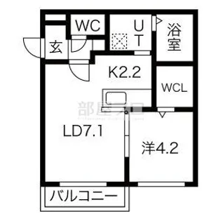DEAR COURT南郷19(ディアコート)【1階】の間取り