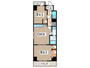 ピアコート【2階】の間取り