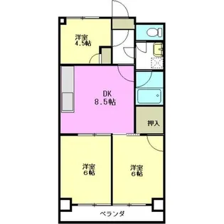 愛知県名古屋市守山区野萩町【マンション】の間取り