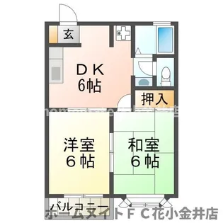 サニーハイツバロン【2階】の間取り