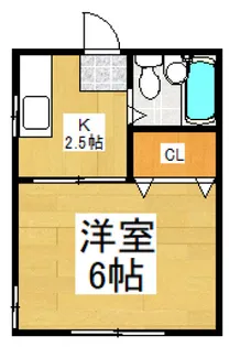 東京都小平市小川西町3【アパート】の間取り