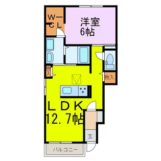プラシードV【1階】の間取り