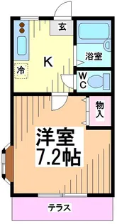 東京都狛江市中和泉2【アパート】の間取り