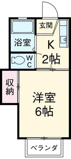 ハイツアマノA【1階】の間取り