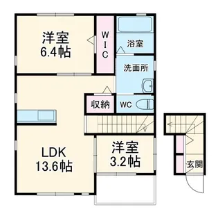 エステーA【2階】の間取り