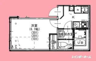東京都葛飾区宝町2【アパート】の間取り