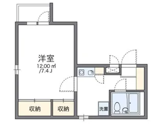 レオパレスRX早稲田第2【1階】の間取り