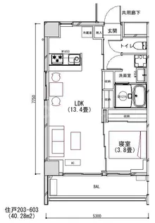 Grande Maison Kita-Ayase【5階】の間取り