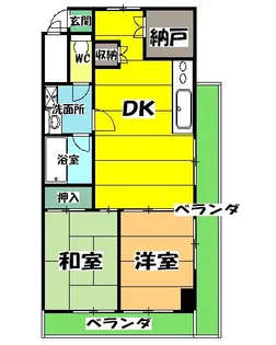 グレースハイム北見【4階】の間取り