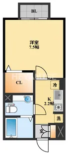 ボヌール三城【1階】の間取り