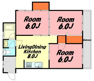 広島県広島市東区牛田東2【マンション】の間取り