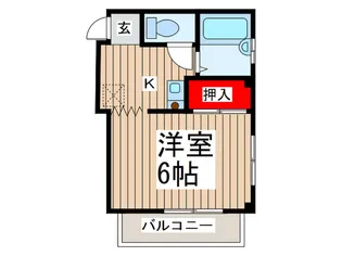 ハイツエムエム【2階】の間取り