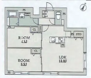 東京都目黒区下目黒2【マンション】の間取り