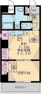 リベア東神田【4階】の間取り