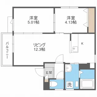 メゾン・ド・モナージュ【2階】の間取り