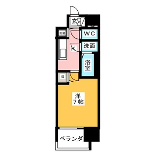 メインステージ名古屋 ノースマーク【4階】の間取り