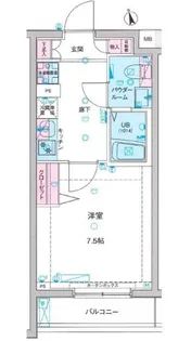 GENOVIA亀戸天神skygarden【4階】の間取り