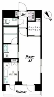 デュオステージ横濱赤門通り【4階】の間取り