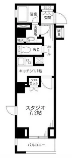 レジディア九段下【8階】の間取り
